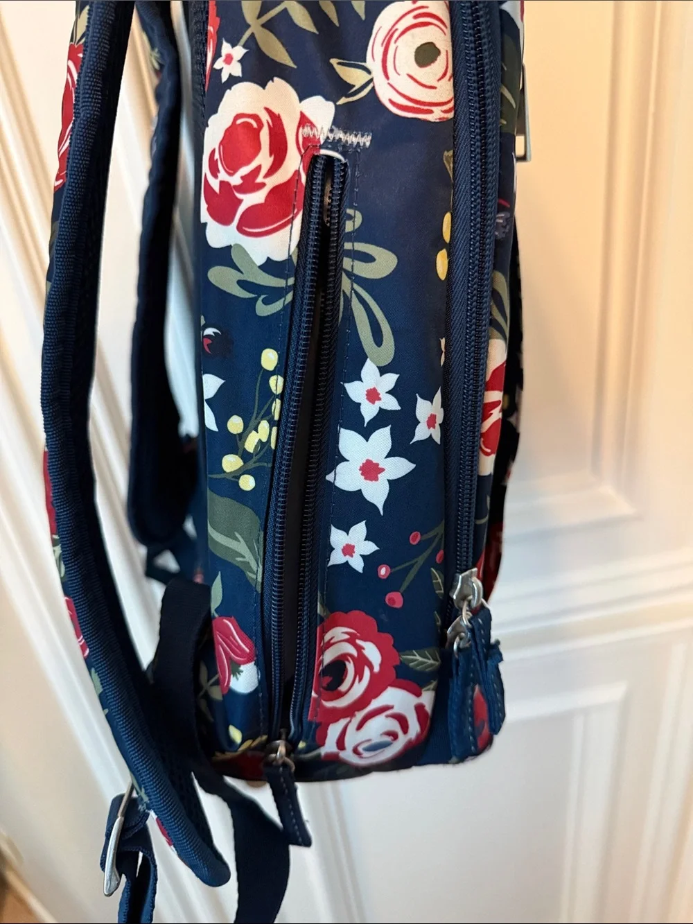 Ju-Ju-Be Kids Floral Backpack in Navy, Red, White, Green